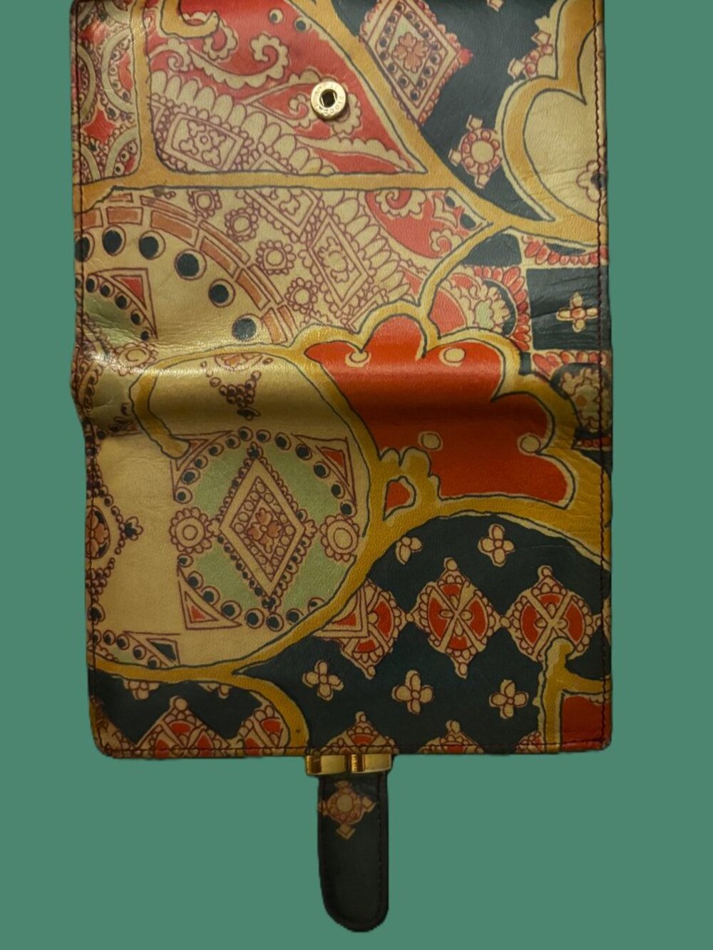 Vintage LISETTE Italian Leather Wallet Beautiful Design Excellent Condition